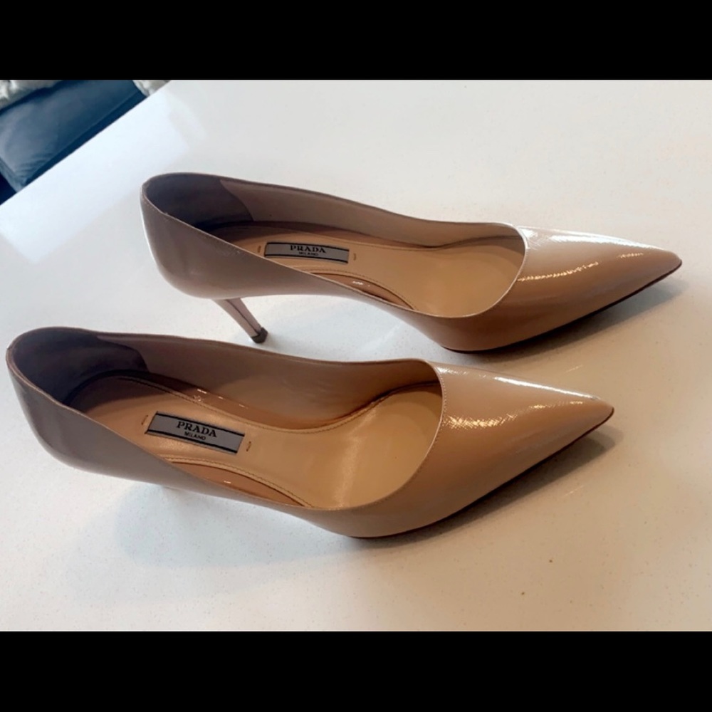 Prada Cream Pumps. 85mm. Excellent condition. - Picture 4 of 7